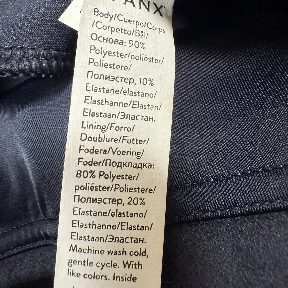 SPANX Womens Faux‎ Suede Classic Navy Shaping Leggings Size Small 20322R NEW
